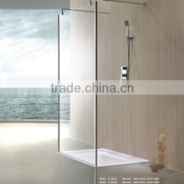 2015 New Design Walk in Shower High Quality 6mm Tempered Glass Shower Enclosures K-291A
