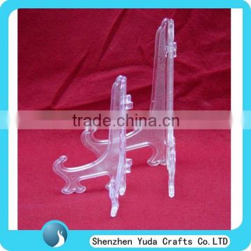 8" acrylic easel display for easel, adjustable plate stand display, factory wholesale acrylic plastic easel