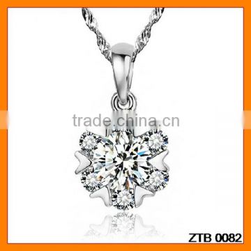 Hot Sales Snowflakes Zircon Necklace Pendant Wholesale ZTB 0082