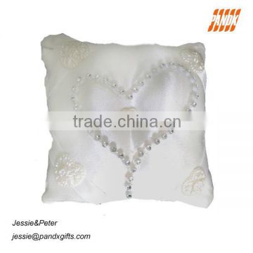 Wedding washing White lace polyester fiber ring pillow