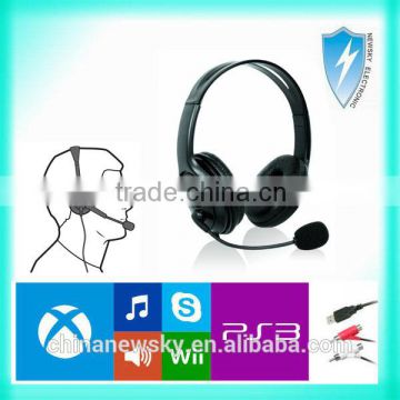 Universal Gaming Wired Headset with Microphone for Xbox 360 PC MAC