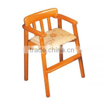 Nature solid wood baby dining chair/ high quality wooden baby sitting chair/ modern design solid wood baby chair T-24 Hot sale!
