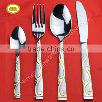 Hot-sell stainless steel hotel dinnerware sets cheap