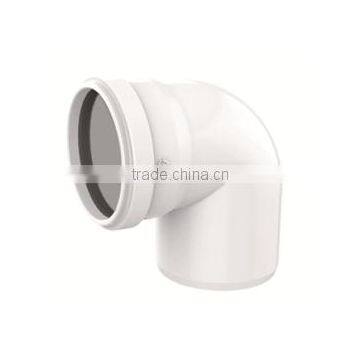 HIGH QUANLITY ELBOW WITH SOCKET OF PVC GB STANDARD EXPANDING FITTINGS FOR DRAINAGE WITH GASKET