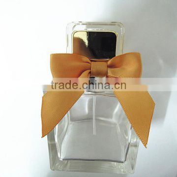 Elastic satin ribbon bow for perfume / pre made mini satin ribbon bow