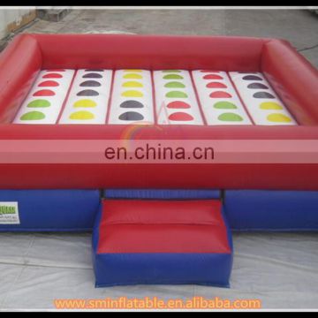 Giant inflatable twister game,inflatable twister mattress for entertainment