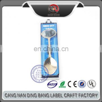 Wholesale Stock Cheap Individual Packaged Custom Made Metal Souvenir Sliver Epoxy Ice Gream Spoon