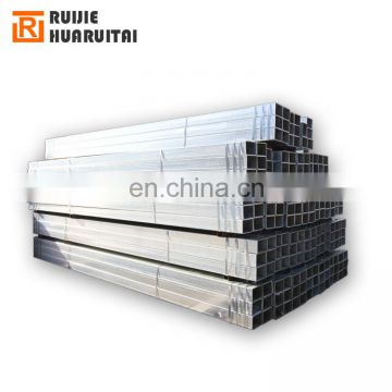 50x50 mm square steel tube galvanized rectangular pipe SS400 GI pipe for construction