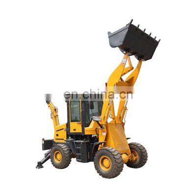 Universal Small Backhoe Wheel Loader With Front-end loader prices and factory sales of backhoe loader prices