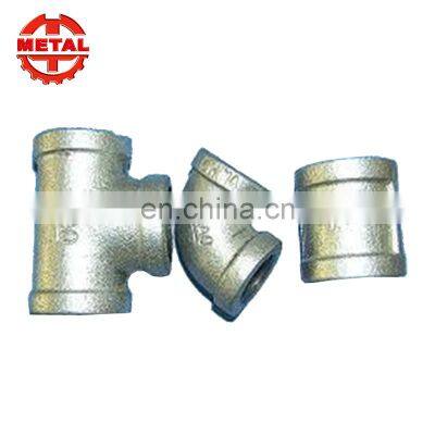 galvanized malleable iron pipe fitting plumber material fitting