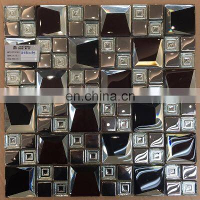 new design new building material bathroom wall decoration crystal glass mosaic wall tile