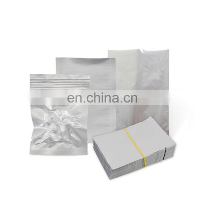 Custom Mylar Aluminum Foil Heat Seal 3 Sides Sealed Bags Vacuum Aluminum Foil Pouch Frozen Food Packaging Bag With Tear Notch