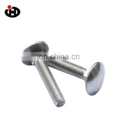 High Quality JINGHONG DIN 603 Stainless Steel Round Head Long Square Neck Mushroom Carriage Bolts