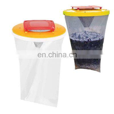 100% Non-Toxic Disposable Outdoor Fly Traps Red Top Fly Catcher Bag Trap
