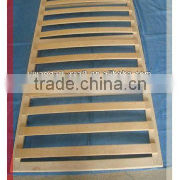 wood slatted adjustable bed frame