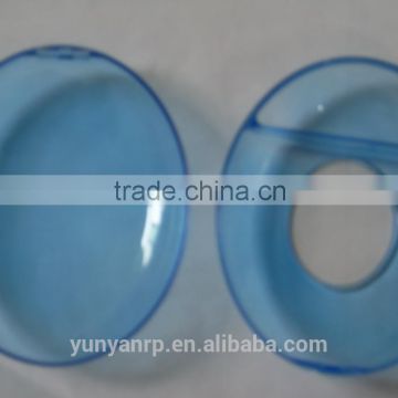 transparent blue custom plastic parts