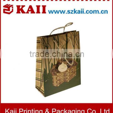 Customized twisted handle paper bags high quality factory in China
