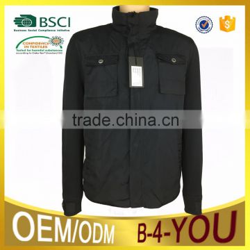Uniform jacket with hood running jacket hooded False sleeve jacket splice Jackets apparel supplier