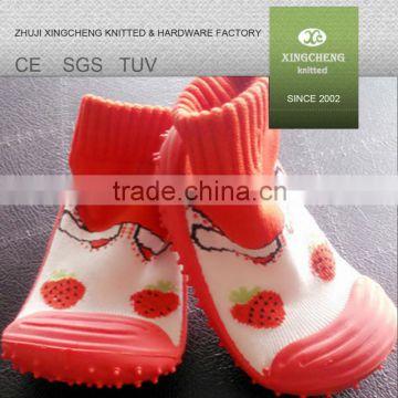 baby XC 701 non slip socks socks with rubber soles anti slip sock