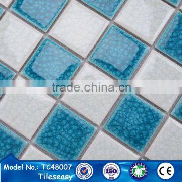 TC48007 new designs for premium pure color pool porcelain mosaics