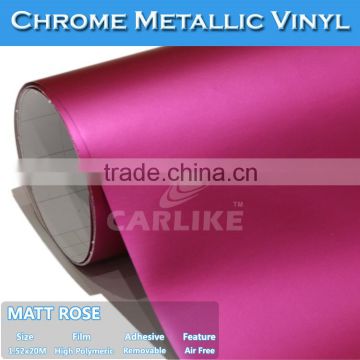 CARLIKE Self Adhesive Film Matt Chrome Car Wrap Vinyl Sticker