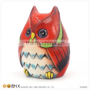 Wholesale Creative Resin Custom Coin Bank Christmas Decoration Owl