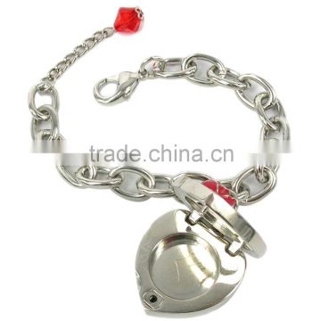 Butterfly Metal heart shape solid perfume container /lip gloss bracelet,  various design, OEM designs accepted.<DHCA9009> of Cosmetic Packaging /  Jewelry from China Suppliers - 118976629