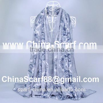 Wholesale cotton twill printed scarf
