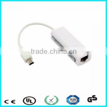 RTL8152 Factory OEM micro usb rj45 adapter for IOS / windows / Android