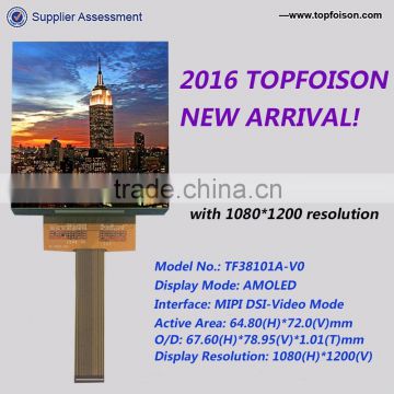 Topfoison 3.81inch oled screen with 1080P MIPI DSI interface