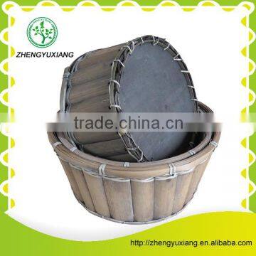 Round shape bamboo sheet basket