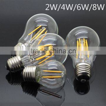 Dimmable 4W LED Filament Bulb Light 2W 4W 6W 8W with AC100-240V