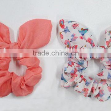 cute fabric scrunchies with rabbit ears