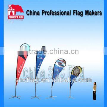 high quality cheap feather flag and banner foundation design ground spike