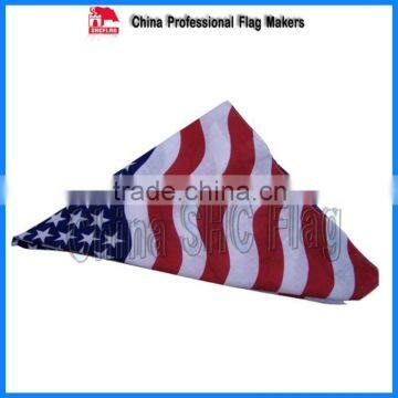 Good quality custom logo printed promotional flag bandana