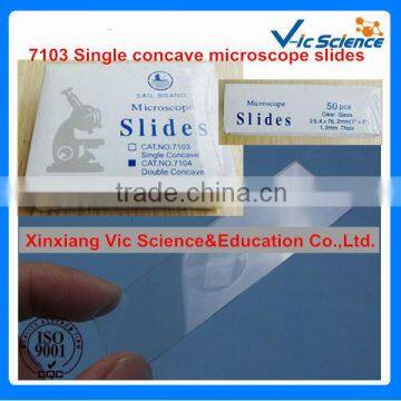 100% Direct factory 7103 single concave microscope slides