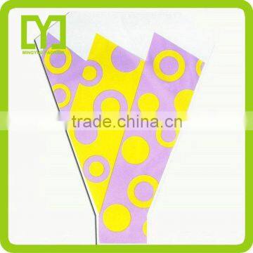 YiWu Beautiful printed good quality custom cheap promotional flower bouquets sleeves