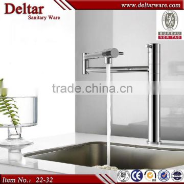 luxury stainless steel brushed water tap, kitchen sink water faucet, new design widespread tap mixer