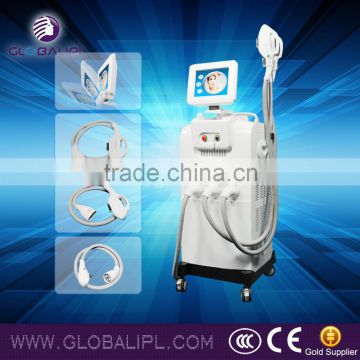 Beijing Globalipl 3 handpieces flexible screen skin care 4s hair removal machine