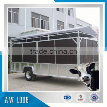 Galvanized Steel Animal Wangon, Trailer with Plywood filled