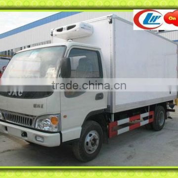 -18C JAC refrigerator truck, refrigerator box truck,refrigerated small trucks