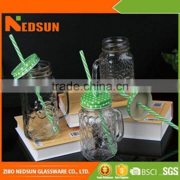 Export product 500ml 750ml Cheap price mason jars with lids and straws