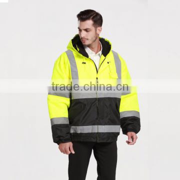reflective safety work jacket