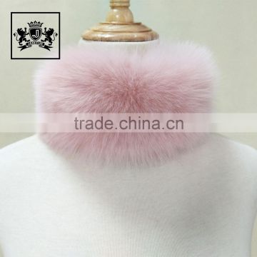 Factory Wholesale Elegant Real Accessory Fox Fur Print Infinity Scarf