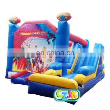 commercial high load standard size inflatable heroes in action 3in1 3 in 1 bounce house bouncy jumping castle combo with prices