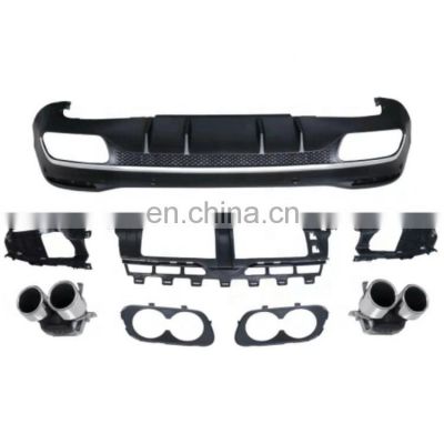 REAR BUMPER DIFFUSER WITH EXHAUST TIP FOR mercedes w167 AMG GLE53 2020