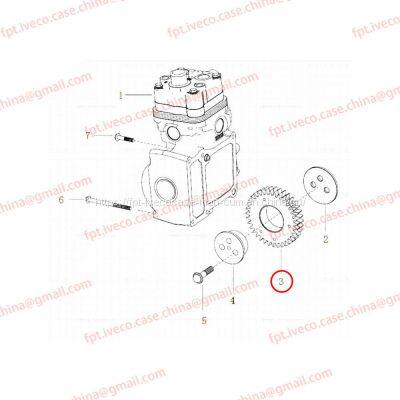 MAN D2066 Compressor intermediate gear assembly 54210-6042