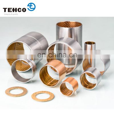 Customized High Quality stable bushes Steel base Bimetal Copper Alloy Bushing  Bronze Bushing