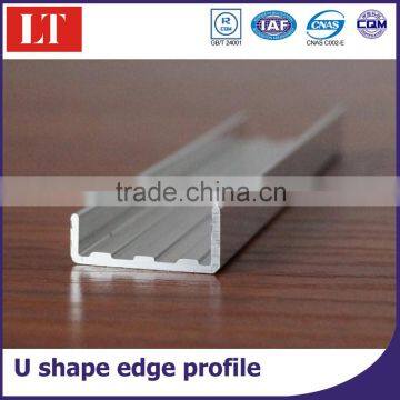 u shape aluminum extrusion profiles for MDF decotation