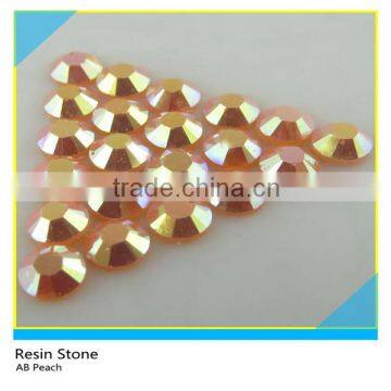 Flat Back Epoxy Rhinestone AB Peach Round Ss20 5mm 100 Gross Package